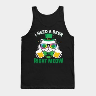 I Need A Beer Right Meow Tank Top